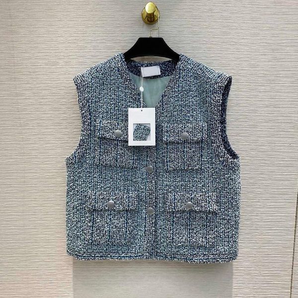 women's vests fashion tweed vest jacket coat for women runway high-end blue v-neck four pocket single breasted retro tank short coats, Black;white
women's vests fashion tweed vest jacket coat for women runway high-end blue v-neck four pocket single breasted retro tank short coats, Black;white