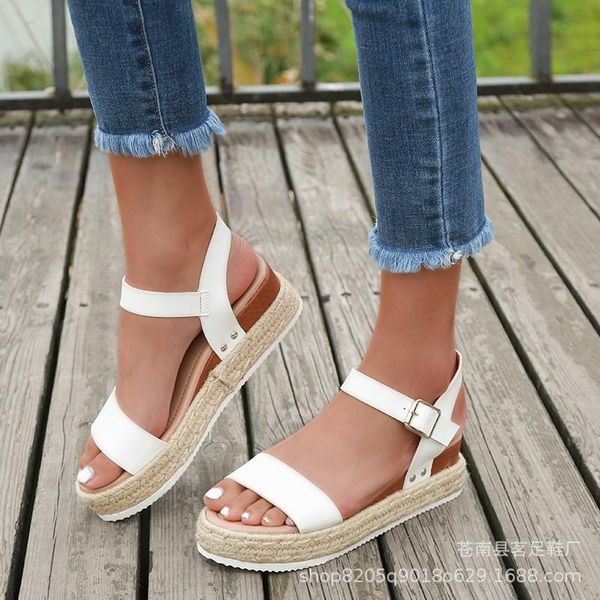sandals thick-soled rope woven summer snake pattern fashion women's plus size wedges roman shoes womens andals, Black
sandals thick-soled rope woven summer snake pattern fashion women's plus size wedges roman shoes womens andals, Black