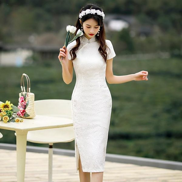 ethnic clothing elegant lace beading qipao classic mandarin collar oriental chinese dress vintage side slit slim cheongsams women formal gow, Red
ethnic clothing elegant lace beading qipao classic mandarin collar oriental chinese dress vintage side slit slim cheongsams women formal gow, Red