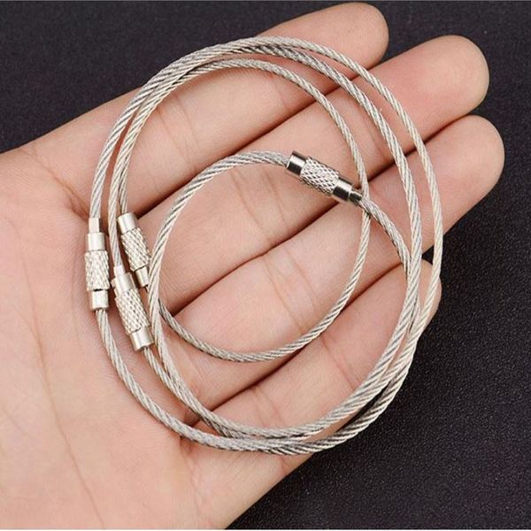 15cm stainless steel wire key ring keychain cable pendant loop tools with lock for outdoor hiking climbing working
15cm stainless steel wire key ring keychain cable pendant loop tools with lock for outdoor hiking climbing working