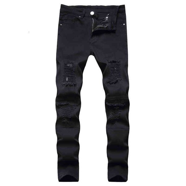 men's jeans mens ripped hip hop biker stretch black distressed skinny denim pants hgcb, Blue
men's jeans mens ripped hip hop biker stretch black distressed skinny denim pants hgcb, Blue