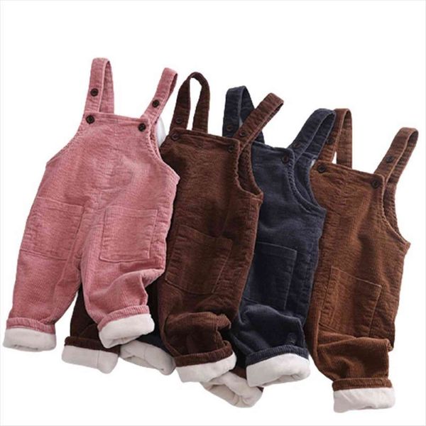 children kids overalls pants boys girls pocket corduroy thick casual jumpsuits baby clothing 0 3y, Blue
children kids overalls pants boys girls pocket corduroy thick casual jumpsuits baby clothing 0 3y, Blue