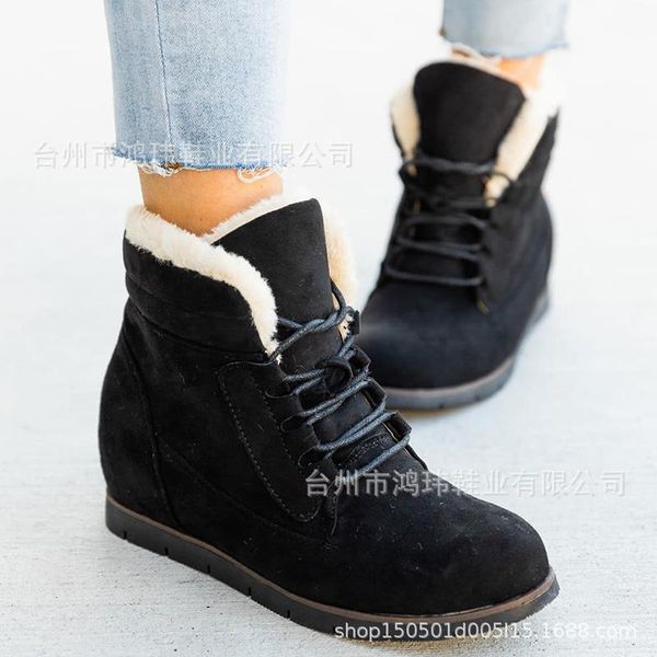 boots women winter snow warm flat plus size platform lace up ladies women's shoes flock fur suede ankle female, Black
boots women winter snow warm flat plus size platform lace up ladies women's shoes flock fur suede ankle female, Black
