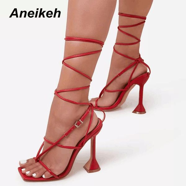 sandals aneikeh women's shoes cross-tied head peep toe narrow band patchwork fashion high heels wedding sandalias mujer 2021 summer, Black
sandals aneikeh women's shoes cross-tied head peep toe narrow band patchwork fashion high heels wedding sandalias mujer 2021 summer, Black