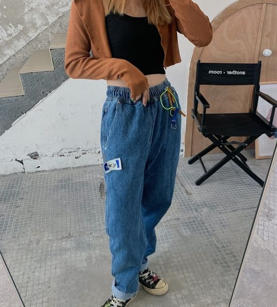 2021 new little monster drawstring cowboy jeans hip-hop casual high-quality men women ader error pants 0x9l, Black
2021 new little monster drawstring cowboy jeans hip-hop casual high-quality men women ader error pants 0x9l, Black