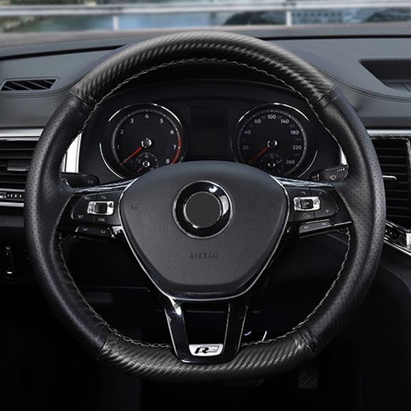 gkmhir black fiber leather car steering wheel cover for volkswagen vw golf 7 mk7 new polo jetta passat b8 tiguan sharan touran
gkmhir black fiber leather car steering wheel cover for volkswagen vw golf 7 mk7 new polo jetta passat b8 tiguan sharan touran