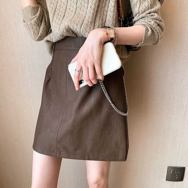 skirts personalized pu leather women's autumn and winter high waist slim a-line hip wrap short skirt, Black
skirts personalized pu leather women's autumn and winter high waist slim a-line hip wrap short skirt, Black