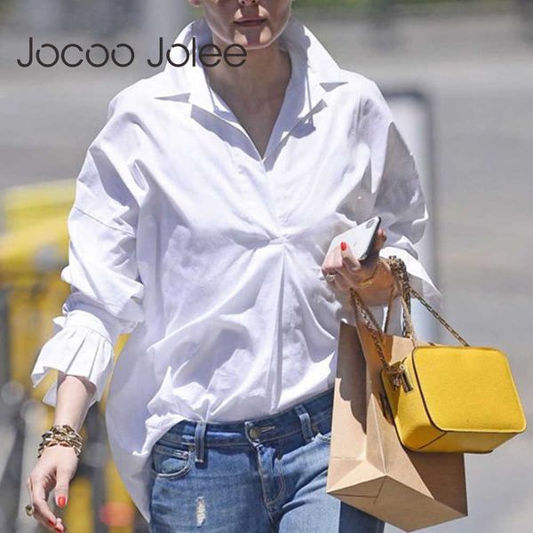 jocoo jolee women spring long sleeve blouses and casual solid flare sleeve shirt plus size office lady blouses 210619, White
jocoo jolee women spring long sleeve blouses and casual solid flare sleeve shirt plus size office lady blouses 210619, White