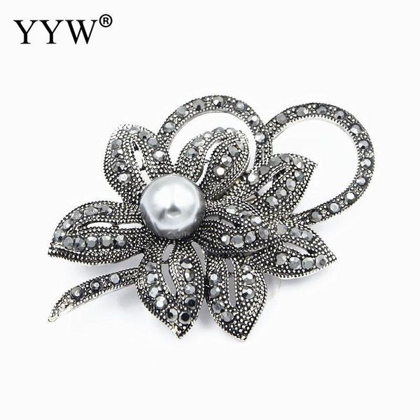 pins, brooches 5pcs/lot zinc alloy costume jewelry with abs plastic pearl flower rhinestone lead cadmium 35*55mm, Gray
pins, brooches 5pcs/lot zinc alloy costume jewelry with abs plastic pearl flower rhinestone lead cadmium 35*55mm, Gray