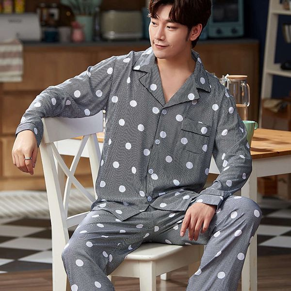 spring and autumn men's long sleeve cardigan loose student pajamas thin cotton silk home suit xia tiannan, Black;brown
spring and autumn men's long sleeve cardigan loose student pajamas thin cotton silk home suit xia tiannan, Black;brown