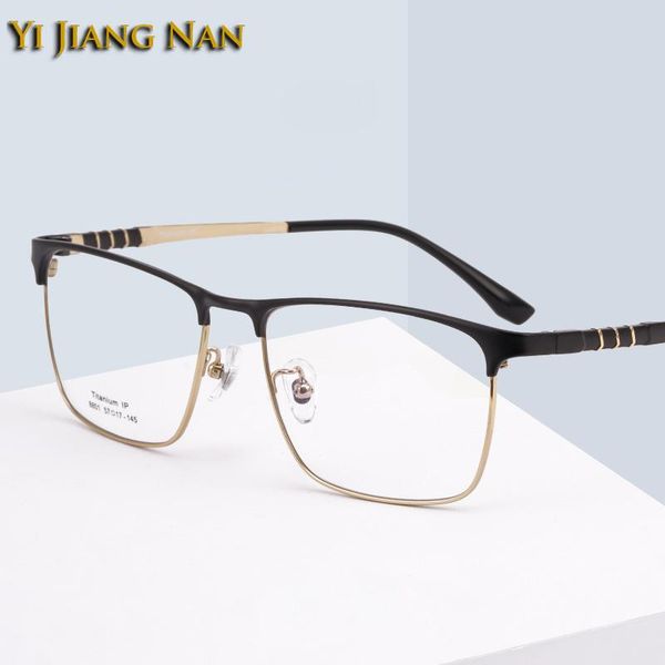 fashion sunglasses frames men pure titanium 13 g light weight optical eyewear prescription ip plated glasses frame flexible eyeglasses spect, Black
fashion sunglasses frames men pure titanium 13 g light weight optical eyewear prescription ip plated glasses frame flexible eyeglasses spect, Black