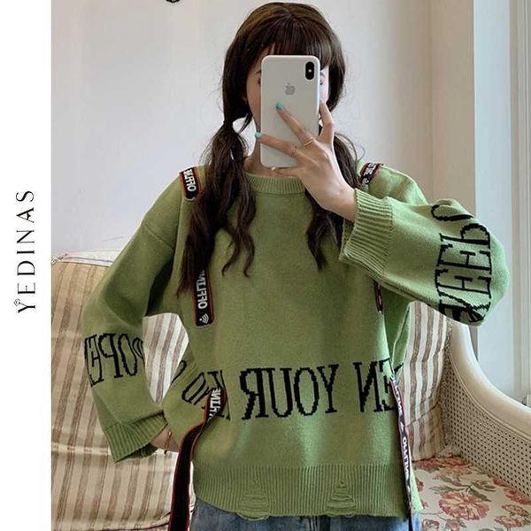 yedinas pullover sweater women winter preppy style fashion letter print loose long sleeve o neck ladies jumper 210527, White;black
yedinas pullover sweater women winter preppy style fashion letter print loose long sleeve o neck ladies jumper 210527, White;black