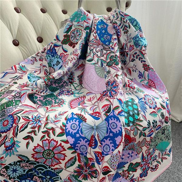 scarves floral print 100% twill silk scarf shawl women spring fashion wraps foulard 88*88cm, Blue;gray
scarves floral print 100% twill silk scarf shawl women spring fashion wraps foulard 88*88cm, Blue;gray