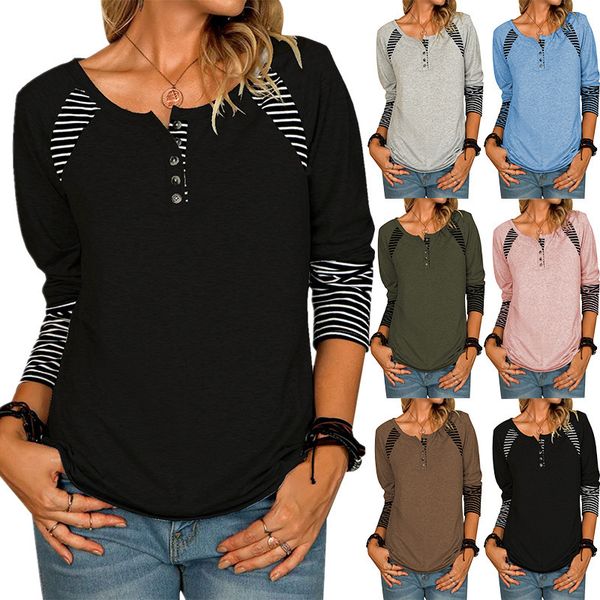 women's tees t-shirt 2021 autumn winter women's long sleeve printed stripe casual t-shirt top, White
women's tees t-shirt 2021 autumn winter women's long sleeve printed stripe casual t-shirt top, White