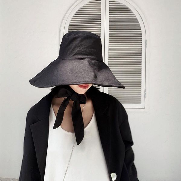 wide brim hats 2021 summer round dome bandage bow big foldable temperament fishermen for women fashion tide all-match chapeau femme, Blue;gray
wide brim hats 2021 summer round dome bandage bow big foldable temperament fishermen for women fashion tide all-match chapeau femme, Blue;gray