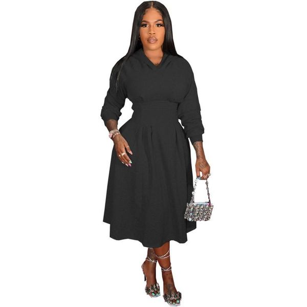 casual dresses hooded long for women high waist corset mid calf pleated robe autumn fashion solid full sleeve dress vestidos, Black;gray
casual dresses hooded long for women high waist corset mid calf pleated robe autumn fashion solid full sleeve dress vestidos, Black;gray