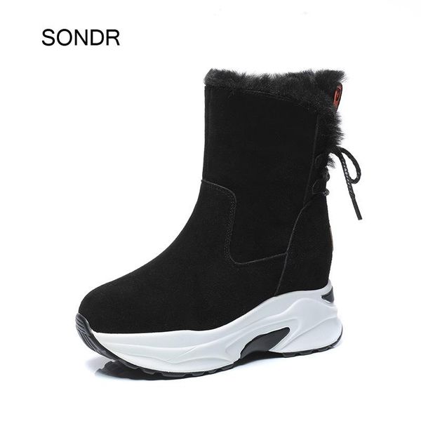 boots 2021 real leather british style shoes women snow platform fashion lady warm footware ankle female botas mujer, Black
boots 2021 real leather british style shoes women snow platform fashion lady warm footware ankle female botas mujer, Black