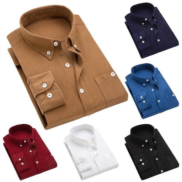 winter corduroy slender long mouwen thick casual effen color men shirt fleece, White;black
winter corduroy slender long mouwen thick casual effen color men shirt fleece, White;black