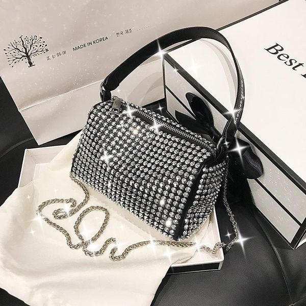 evening bags punk rhinestone tote bucket bag long chain strap crossbody sling ladies leather clutch purse handbags detachable handles
evening bags punk rhinestone tote bucket bag long chain strap crossbody sling ladies leather clutch purse handbags detachable handles