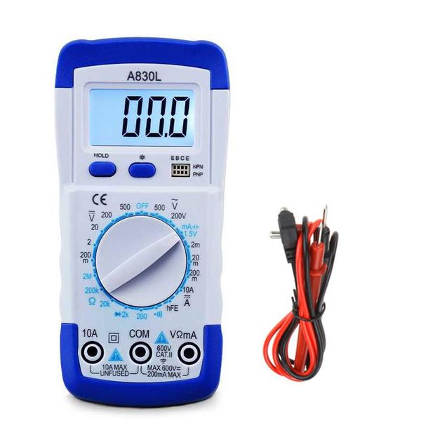 multimeters a830l lcd digital multimeter ac dc voltage diode freguency multitester current tester luminous display with buzzer function
multimeters a830l lcd digital multimeter ac dc voltage diode freguency multitester current tester luminous display with buzzer function
