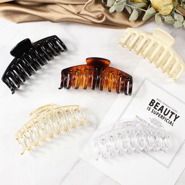 hair clips fashion claw for thick women pins plastic nonslip jumbo strong hold jaw styling accessories
hair clips fashion claw for thick women pins plastic nonslip jumbo strong hold jaw styling accessories