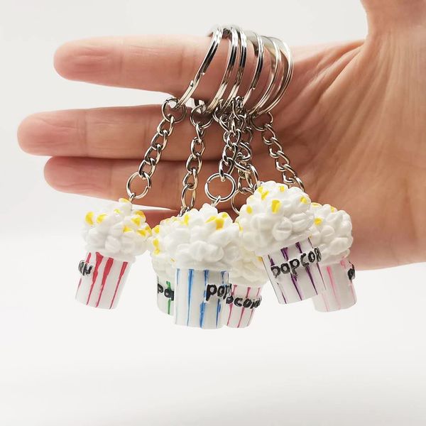 2021 fashion keychain creative mini popcorn key chain resin pendant small taobao simulation food marketing gift, Silver
2021 fashion keychain creative mini popcorn key chain resin pendant small taobao simulation food marketing gift, Silver