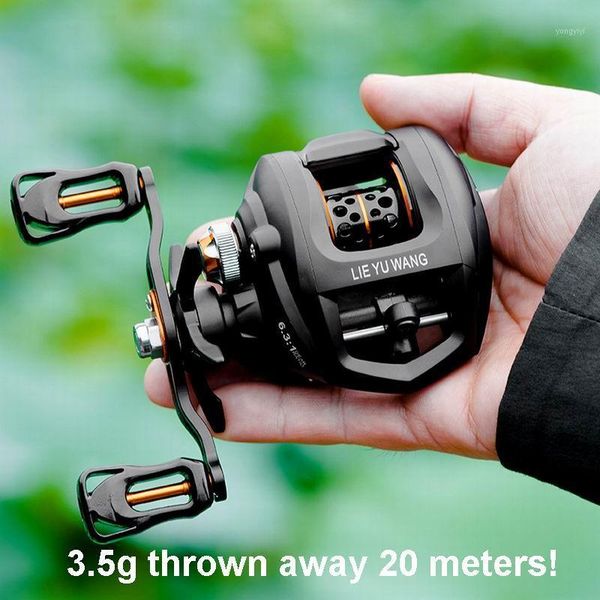 baitcasting reels 3.5g throw away 20 meters lieyuwang lc3000 lure fishing reel 190g. ratio 6.3:1 5.5kgs single or double brake, no.2 line 10
baitcasting reels 3.5g throw away 20 meters lieyuwang lc3000 lure fishing reel 190g. ratio 6.3:1 5.5kgs single or double brake, no.2 line 10