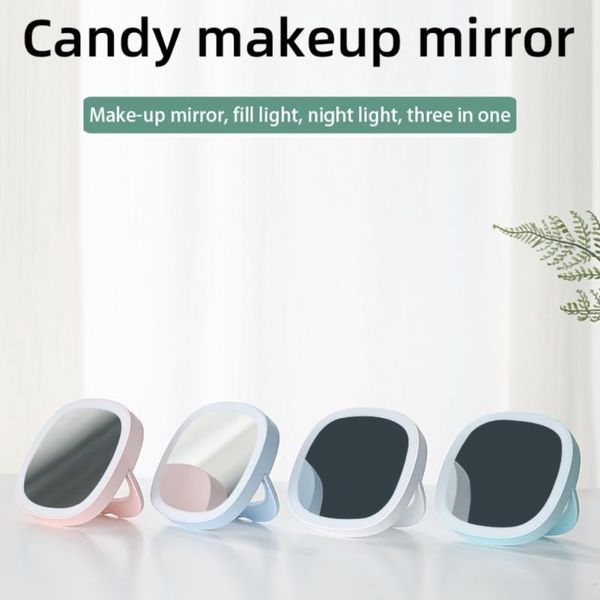 compact mirrors est makeup mirror candy color convenient vanity with led night light rechargeable multi-function portable beauty tool
compact mirrors est makeup mirror candy color convenient vanity with led night light rechargeable multi-function portable beauty tool