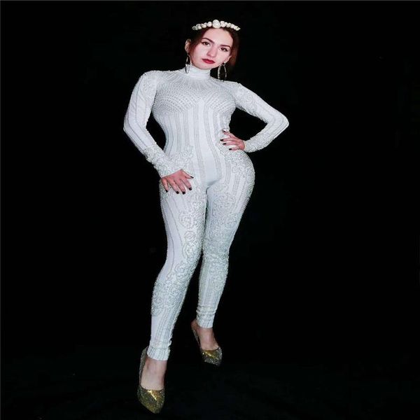 party decoration y04 women pearl bodysuit elastic jumpsuit female pole dance dresses disco wears show clothe costumes club
party decoration y04 women pearl bodysuit elastic jumpsuit female pole dance dresses disco wears show clothe costumes club