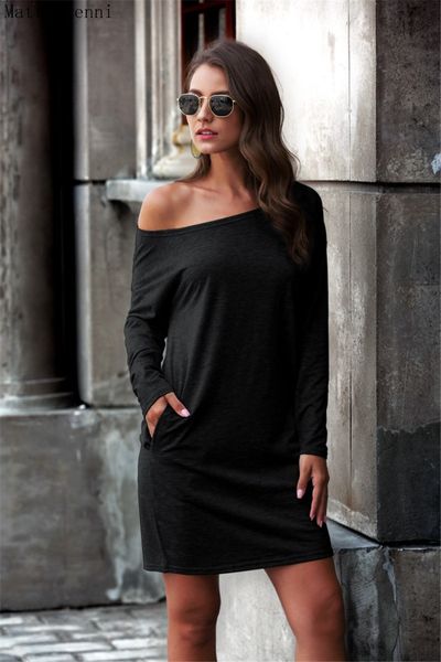 2021 new autumn off the shoulder women long sleeve beach black casual pocket straight fashion plus size mini 6wjc, Black;gray
2021 new autumn off the shoulder women long sleeve beach black casual pocket straight fashion plus size mini 6wjc, Black;gray