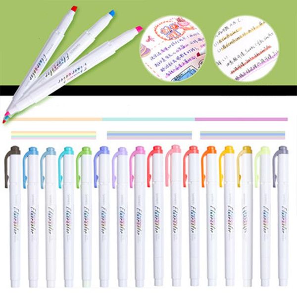 highlighters 5pcs/set double head fluorescent highlighter pen markers pastel drawing for student school office supplies cute stationery, Black;red
highlighters 5pcs/set double head fluorescent highlighter pen markers pastel drawing for student school office supplies cute stationery, Black;red