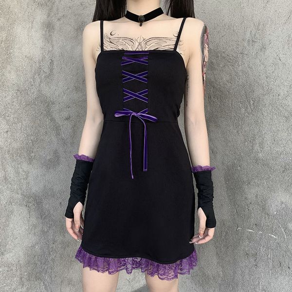 summer sundress goth dress women 2021 gothic harajuku slip bandage mini dress party lace bodycon dress korean fashion, Black;gray
summer sundress goth dress women 2021 gothic harajuku slip bandage mini dress party lace bodycon dress korean fashion, Black;gray