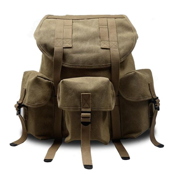 us army style m14 backpack outdoors packs canvas bag camping equipment 
us army style m14 backpack outdoors packs canvas bag camping equipment