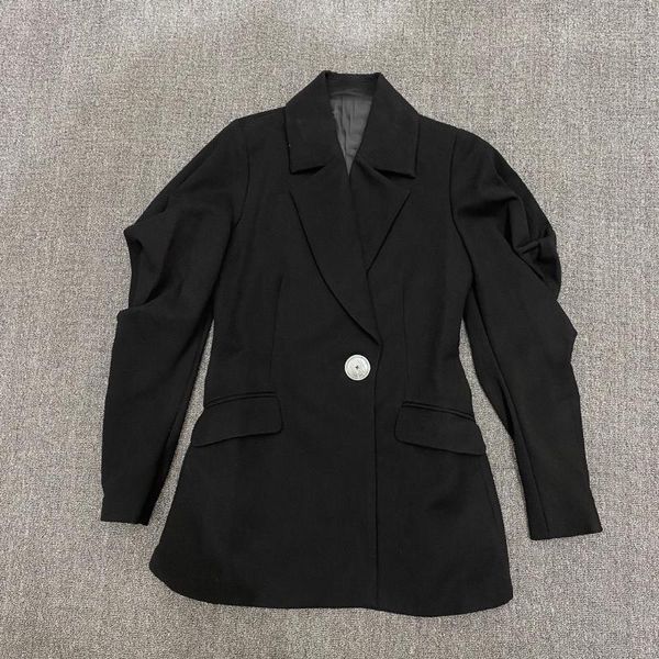 women's suits & blazers 2021 spring luxury fashion women puff sleeve black skinny blazer jacket ladies casual coat gdnz 2.28, White;black
women's suits & blazers 2021 spring luxury fashion women puff sleeve black skinny blazer jacket ladies casual coat gdnz 2.28, White;black