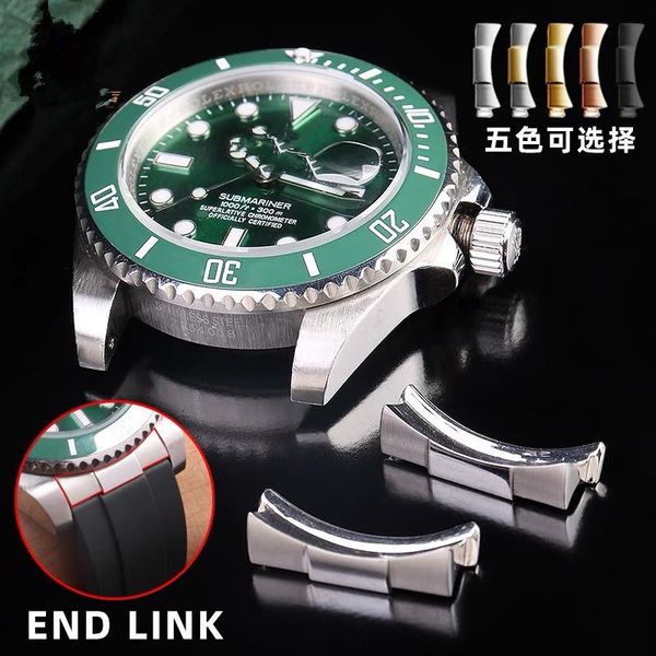 watch bands accessories suitable for steel band water ghost ditongna end link head grain 20 log 21mm price of two, Black;brown 
watch bands accessories suitable for steel band water ghost ditongna end link head grain 20 log 21mm price of two, Black;brown