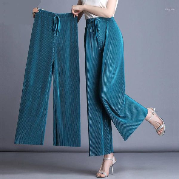 women's pants & capris large size wide leg pleated trousers casual palazzo loose women chiffon pantalon femme, Black;white
women's pants & capris large size wide leg pleated trousers casual palazzo loose women chiffon pantalon femme, Black;white