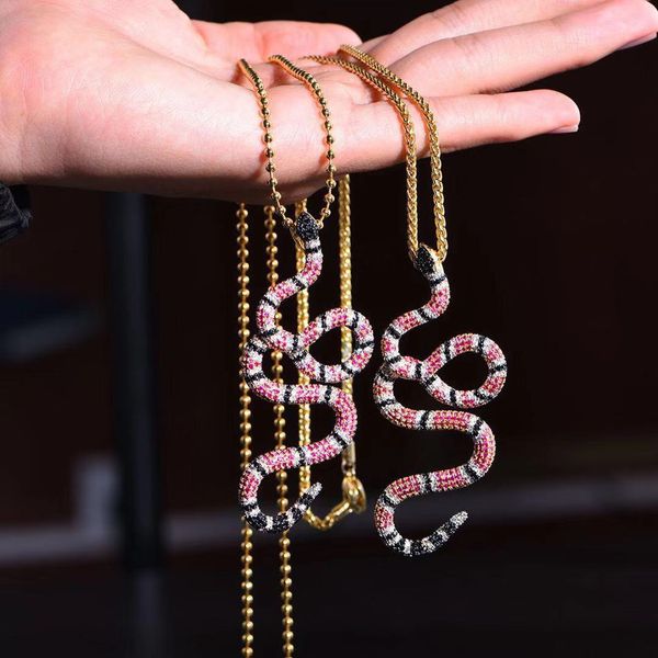Hip Hop Snake Gift Color Party Necklace Zircon Full Gold Plated Out Pendant Halloween Silver Jewelry Iced Tcgip, Slivery;golden
Hip Hop Snake Gift Color Party Necklace Zircon Full Gold Plated Out Pendant Halloween Silver Jewelry Iced Tcgip, Slivery;golden