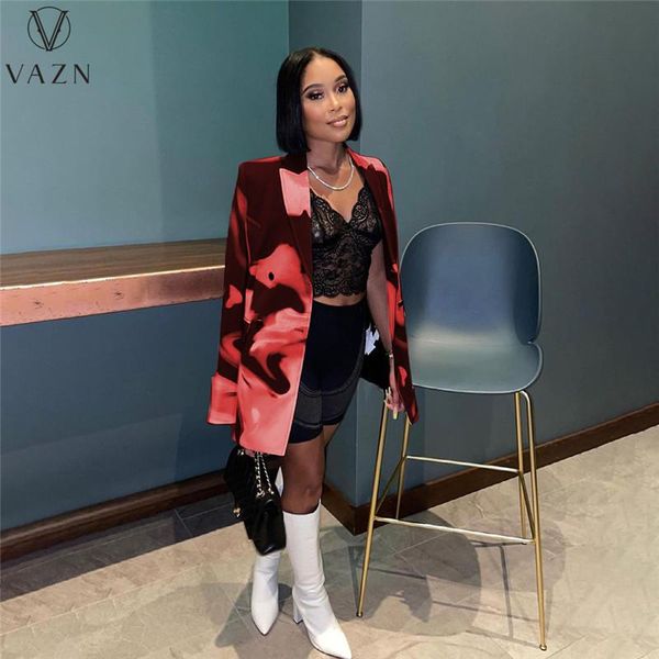women's jackets vazn 2021 women fashion high street style outwear long sleeve lapel printed single-breasted, Black;brown
women's jackets vazn 2021 women fashion high street style outwear long sleeve lapel printed single-breasted, Black;brown