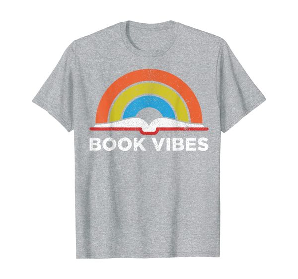 vintage retro book vibes rainbow gift for reading lovers t-shirt, White;black
vintage retro book vibes rainbow gift for reading lovers t-shirt, White;black