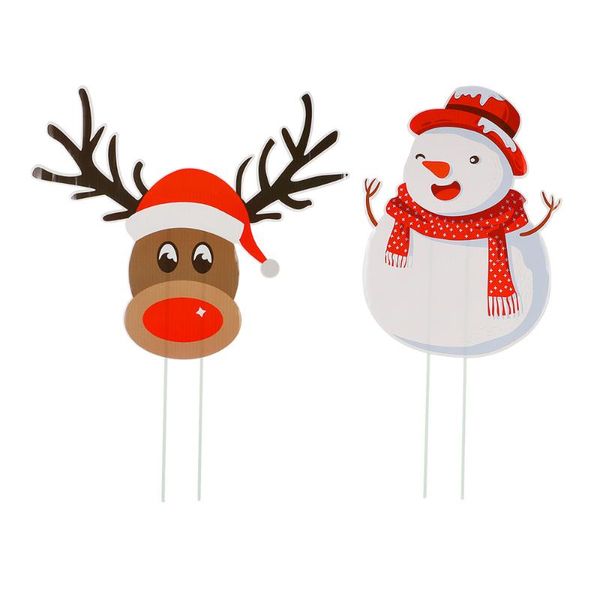 greeting cards 1 set 2 pcs christmas garden stakes waterproof outdoor lawn decors (white brown)
greeting cards 1 set 2 pcs christmas garden stakes waterproof outdoor lawn decors (white brown)