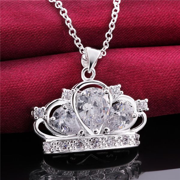 crown zircon sterling silver plated necklace dmsn579 size p:2.6x2.3cm,18 inchs ; fashion 925 silver plate necklaces jewelry chain
crown zircon sterling silver plated necklace dmsn579 size p:2.6x2.3cm,18 inchs ; fashion 925 silver plate necklaces jewelry chain