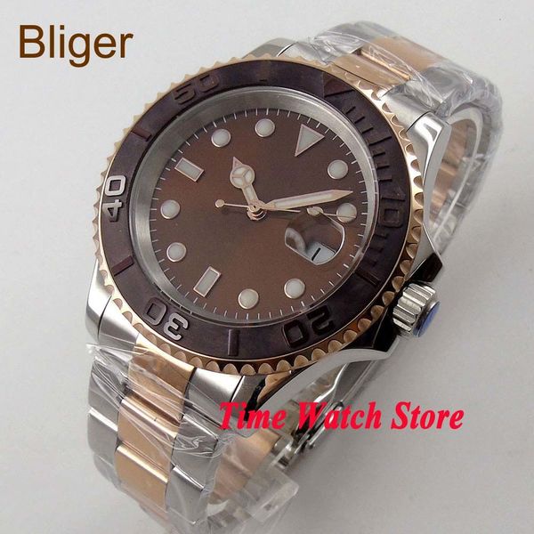 bliger 40 mm miyota 8215 coffee sterial ironing board saphire glass born ceramic bezel gold case automatic clockwork clock bl60, Slivery;brown
bliger 40 mm miyota 8215 coffee sterial ironing board saphire glass born ceramic bezel gold case automatic clockwork clock bl60, Slivery;brown