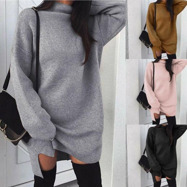 women's hoodies & sweatshirts fashion winter sweater dress women casual turtleneck long knitted oversize sweaters dresses sleeve pullov, Black
women's hoodies & sweatshirts fashion winter sweater dress women casual turtleneck long knitted oversize sweaters dresses sleeve pullov, Black