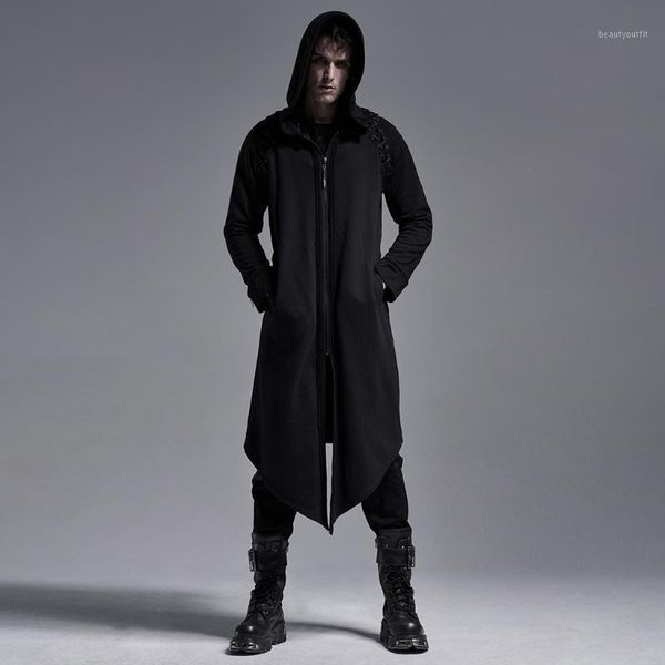 men's punk style hoodies coat street simple handsome casual midium-length jacket trench coats, Tan;black
men's punk style hoodies coat street simple handsome casual midium-length jacket trench coats, Tan;black