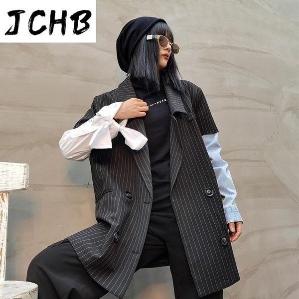 women's suits & blazers jchb casual loose korean style trend minority black suit contrast stitching blazer women fashion tide 2021 spri, White;black
women's suits & blazers jchb casual loose korean style trend minority black suit contrast stitching blazer women fashion tide 2021 spri, White;black