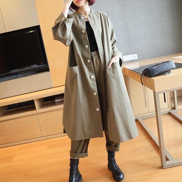 women's jackets tvvovvin mid-length coat spring 2021 loose flared sleeve korean large pocket simpe casual wear f132, Black;brown
women's jackets tvvovvin mid-length coat spring 2021 loose flared sleeve korean large pocket simpe casual wear f132, Black;brown
