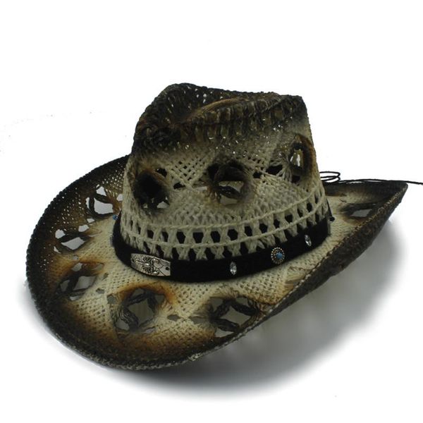 cloches fashion women men straw western cowboy hats gentleman lady roll up brim cowgirl sombrero hombre hat, Blue;gray
cloches fashion women men straw western cowboy hats gentleman lady roll up brim cowgirl sombrero hombre hat, Blue;gray