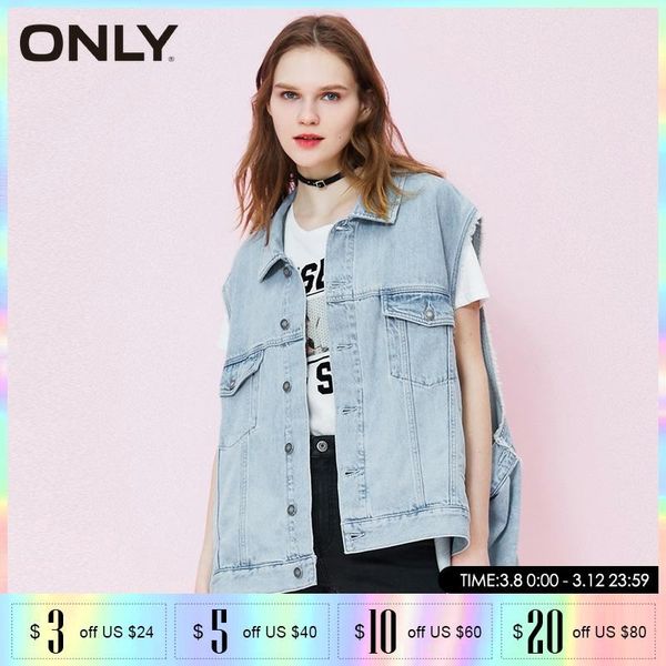 women's vests only spring women casual denim vest coat|120256504, Black;white
women's vests only spring women casual denim vest coat|120256504, Black;white