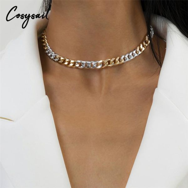 chokers cosysail punk cuba chain choker necklace for female 2021 trendy simple goth jewelry gift collar, Golden;silver
chokers cosysail punk cuba chain choker necklace for female 2021 trendy simple goth jewelry gift collar, Golden;silver