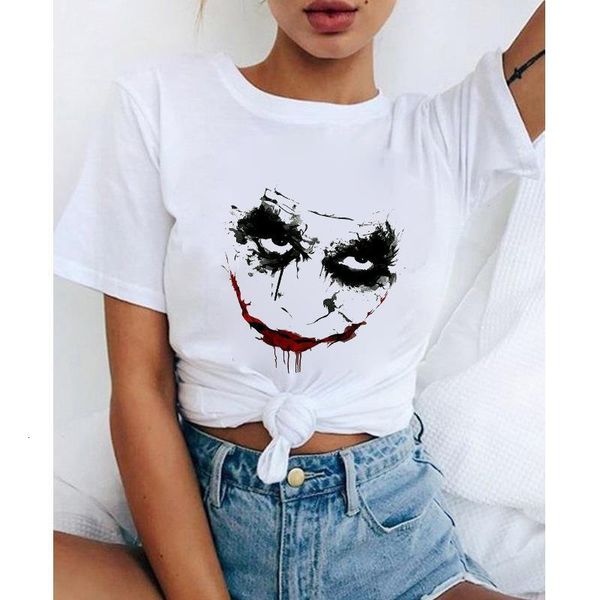 2021 women t shirts summer short sleeve casual white tshirts joker print cool streetwear femme camisetas mujer
2021 women t shirts summer short sleeve casual white tshirts joker print cool streetwear femme camisetas mujer